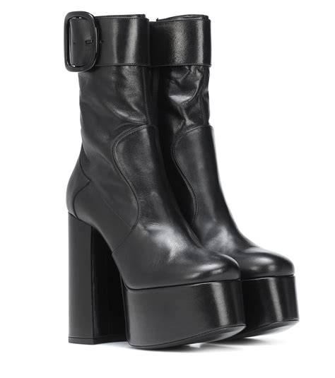 ysl short boots|ysl platform boots.